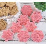 Snowflake Cookie Cutter Factory - OEM 3D Fondant Christmas Sugar Biscuit Press