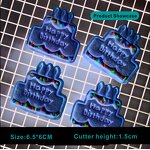 Birthday Cake Cutter Factory - OEM Bear Flower Fondant 3D Press Baking Tool