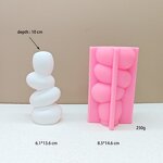Stacked Vase Mold Manufacturer - OEM Pebble Creative Silicone Mold for Flowers