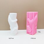 Holding Hands Vase Mold Factory - OEM Concrete Resin Flower Holder Silicone Mold