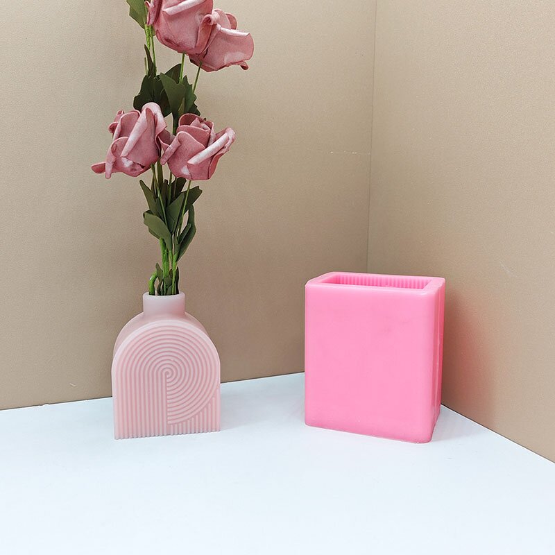 Narrow Neck Vase Mold Factory - OEM Unique Artistic Flower Vessel Silicone Mold