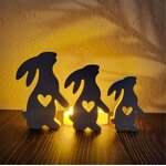 Easter Bunny Mold Manufacturer - Custom Standing Ornament Plaster Silicone Molds