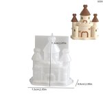 Castle Candle Mold Manufacturer - Custom European 3D Cement Resin Decor Mold