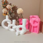 Twist Vase Mold Factory - OEM Geometric Planter Modern Decor Silicone Molds