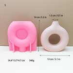 Circle Vase Mold Manufacturer - OEM Nordic Style Concrete Flower Bottle Mold