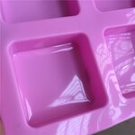 Soap Mould Factory - OEM 6 Cavities Handmade Soap Molds Baking Pan