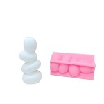 Stacked Vase Mold Manufacturer - OEM Pebble Creative Silicone Mold for Flowers
