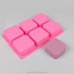 Square Silicone Mold Manufacturer - Custom 6-Cavity Mold for Chocolate Cake