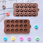 Donut Silicone Mold Manufacturer - Custom 15-Cavity Multi-Use Chocolate Mold