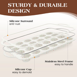 Muffin Pan Factory - OEM 12 Cup Silicone Cupcake Pan with Metal Frame