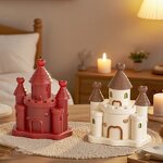 Castle Candle Mold Manufacturer - Custom European 3D Cement Resin Decor Mold