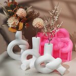 Twist Vase Mold Factory - OEM Geometric Planter Modern Decor Silicone Molds