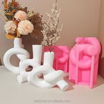 Twist Vase Mold Factory - OEM Geometric Planter Modern Decor Silicone Molds