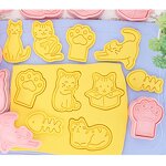 Cat Paw Cookie Cutter Factory - OEM Cartoon Press Biscuit Mold for Pastry
