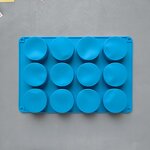 Round Soap Mold Factory - OEM 12-Cavity Food Grade Multipurpose Silicone Mold