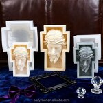 Portrait Candle Mold Factory - OEM 3D Head Scented Candle Silicone Mold