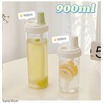 Glass Milk Tea Cup Factory - OEM High Borosilicate Large Diameter Straw Cup