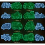 Vehicle Cookie Cutter Manufacturer - OEM 8pcs Construction Car Truck Biscuit Mold