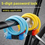 Bike Lock Factory - 1.2m Cable 5-digit Password Anti Theft