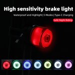 Bicycle Tail Light Manufacturer - Colorful USB Rechargeable LED