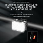 Bike Light Set Manufacturer - Waterproof 4 LED Head Tail Light