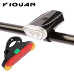 Bike Light Set Supplier - USB Rechargeable Front Rear Flashlight