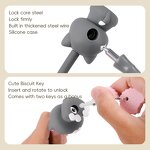 Bike Lock Manufacturer - Cute Silicone Steel Cable Anti-Theft