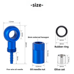Bike Brake Banjo Fitting Factory - Aluminium Alloy Cable End