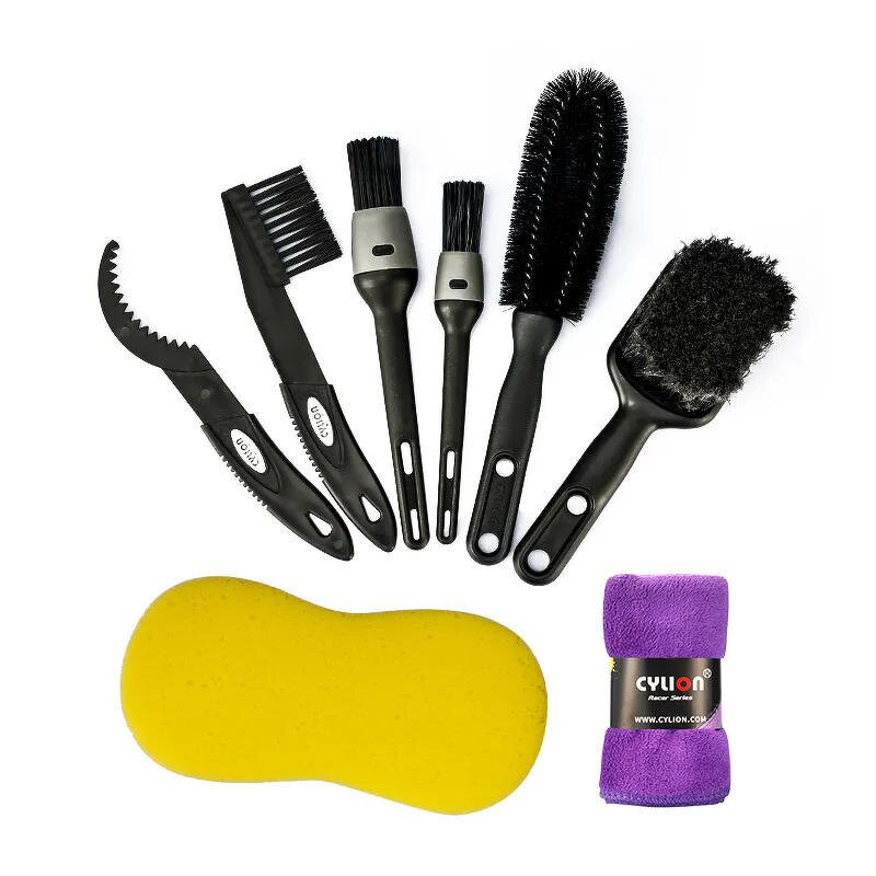 Bike Cleaning Brush Set Supplier - 8-Piece Detailing Chain Tool