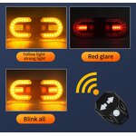 Bicycle Turn Signal Light Factory - Remote Control Rechargeable