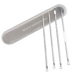 Blackhead Remover Kit Supplier - 4pcs Curved PC Tweezers Set