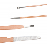 Manicure Pedicure Set Supplier - 8pcs Rose Gold Portable Kit