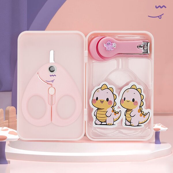 Baby Nail Clipper Kit Supplier - 4-Piece Portable Storage Case