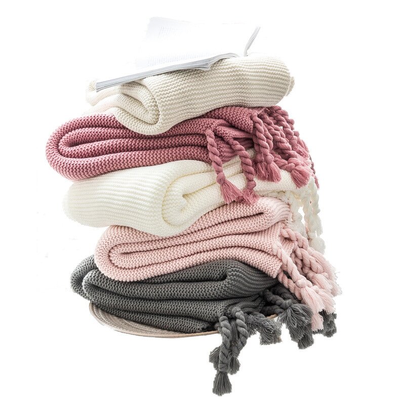 Decorative Throw Manufacturer - OEM Lightweight Cozy Tassel Plain Style