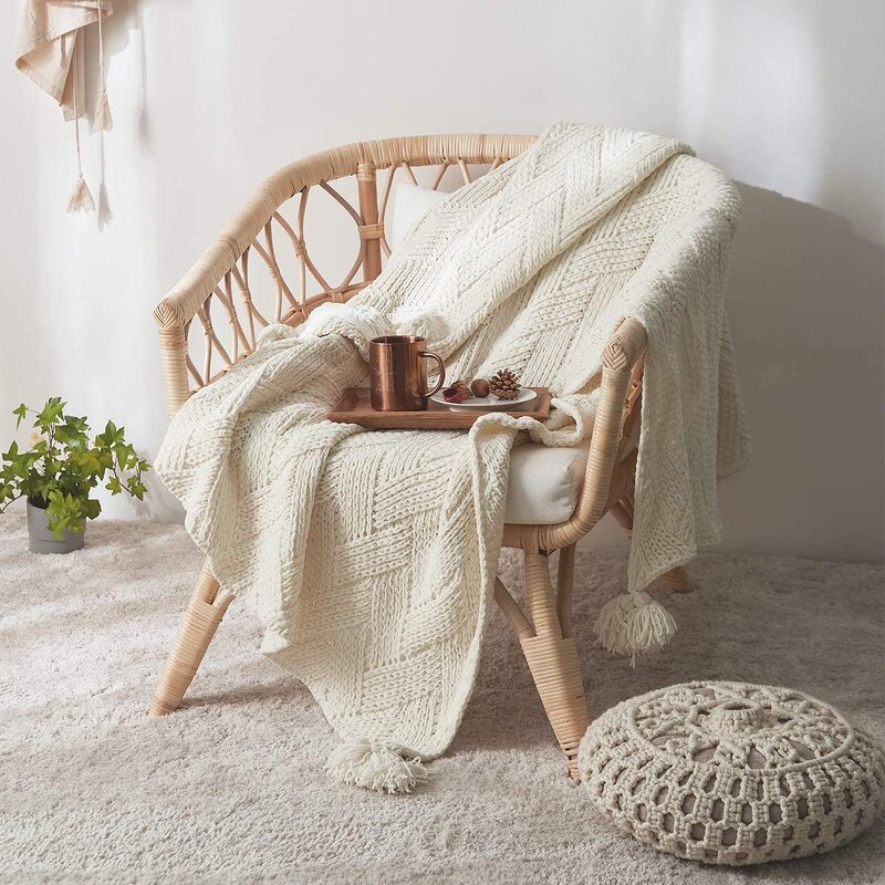 Chenille Throw Manufacturer - OEM Boho Stylish Soft Bedroom Living Room