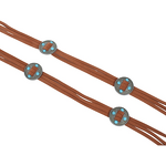 Leather Hat Accessory Factory - OEM Women's Turquoise Tassel Belt DIY