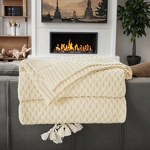 Cotton Knit Blanket Manufacturer - OEM Christmas Decorative Sofa Picnic