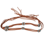 Leather Hat Accessory Factory - OEM Women's Turquoise Tassel Belt DIY