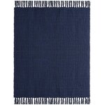 Navy Blue Throw Manufacturer - OEM Low Cost Cozy Boho Bed Blanket Bulk