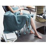 Decorative Throw Manufacturer - OEM Lightweight Cozy Tassel Plain Style