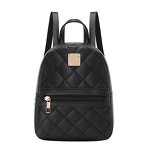 School Backpack Supplier - Rhombus Plaid Pu Leather Mini