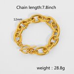 Stacking Bracelet Manufacturer - 18K Gold Plated Flat Snake Link