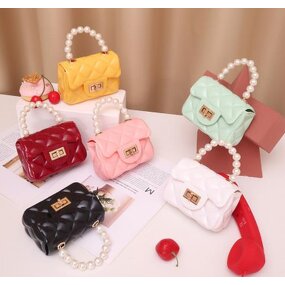 Jelly Purse Manufacturer - Cute Pearl Handle Silicone Coin