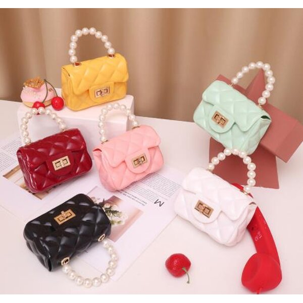 Jelly Purse Manufacturer - Cute Pearl Handle Silicone Coin