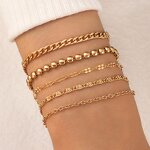 Gold Plated Bracelet Factory - Hip Hop Adjustable Chain Crystal