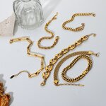 Stacking Bracelet Manufacturer - 18K Gold Plated Flat Snake Link