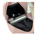 School Backpack Supplier - Rhombus Plaid Pu Leather Mini