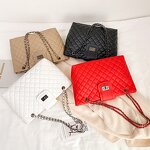 Purse Supplier - Diamond Lattice Pu Custom Tote Bag