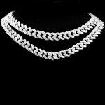 Moissanite Chain Manufacturer - 925 Silver Iced Out Cuban Necklace