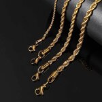 Chain Necklace Manufacturer - 14k 18k Gold Plated Twist Rope